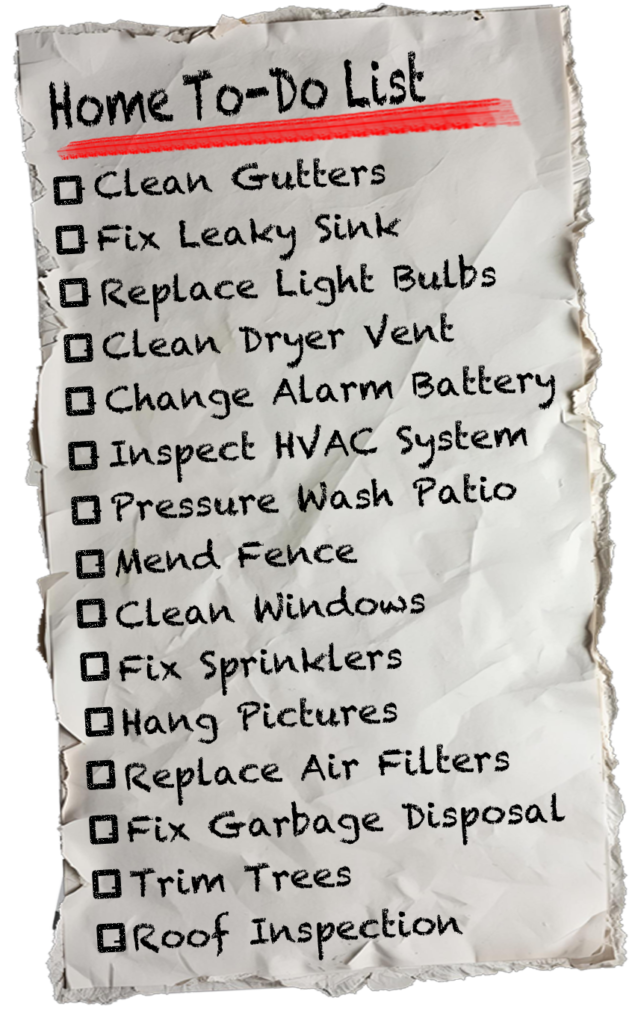 Home maintenance checklist